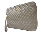 PurseN Updated Litt Mateup Case Pearl Quilted