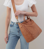 HOBO Sheila Large Satchel Saddle Tooled