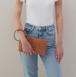 HOBO Sable Wristlet Saddle Tooled