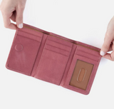 HOBO Jill Trifold Wallet Mauve Tooled
