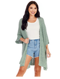 Mud Pie Brynn Cardigan Green One Size