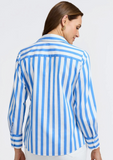 Foxcroft Mary Springtime Stripe Long Sleeve Shirt