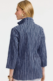 Foxcroft Carolina Crinkle Shirt Jacket Navy