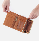 Hobo Robin Compact Wallet Saddle Tooled