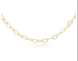 E Newton Gold Love Chain 17"