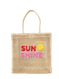 Mud Pie Woven Word Tote Various