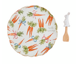 Mud Pie Carrot Round Platter Set