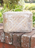 Caroline Hill Hampton Train Case Champagne Pop