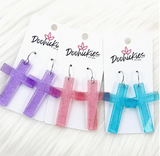 Cross Dangle Earrings