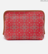 Hobo Large Cosmetic Pouch Red