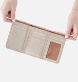 Hobo Jill Trifold Wallet Sand Shimmer