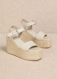 Cannes Platform Wedge Ivory