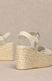 Cannes Platform Wedge Ivory