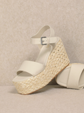 Cannes Platform Wedge Ivory