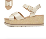 Clever Platform Sandal Gold
