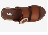 Mia Orla Platform Sandal Cognac
