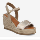 Mia Becky Wedge Sandal Natural Gold