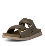 Woden Lisa Leather Sandal Olive