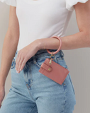 Hobo Ring Credit Card Wristlet Rose