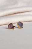 Easton Elle Shell Shaped Studs Dark