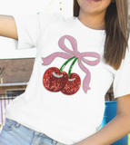 Cherry Patch Lulu Mac T Shirt White