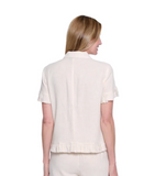 Multiples Ruffle Hem Jacket Flax