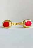 Easton Elle Misty Bracelet Cuff Raw Red Coral