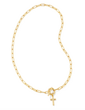 Kendra Scott Cross Gold Link and Chain Necklace