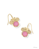 Kendra Scott x Disney Minnie Mouse Drop Earring Gold Hot Pink Drusy
