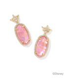 Disney | Kendra Scott Dana Princess Gold Drop Earrings Lt Pink Iridescent Abalone