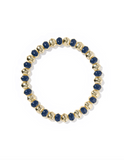 Kendra Scott Daphne Enamel Gold Stretch Bracelet Navy