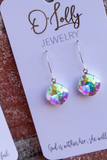 Roxie Silver AB Stone Dangle Earrings
