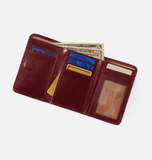 Hobo Jill Trifold Wallet Saddleberry