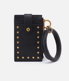Hobo Ring Credit Card Wristlet Black Studded