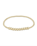 E Newton Classic Gold Beaded Bliss Bracelet (various sizes)