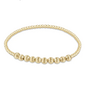 E Newton Dignity Beaded Bliss Gold Bracelet (various sizes)