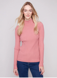 Charlie B Mock Neck Sweater Primrose