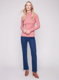 Charlie B Mock Neck Sweater Primrose