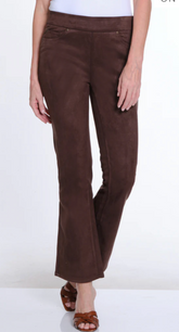 Multiples Pull On Flare Leg Pant Chocolate