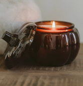 Hello Fall Pumpkin Candle