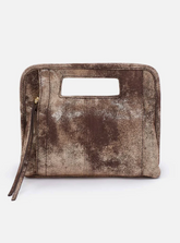 Hobo Ace Clutch Cocoa Platinum