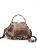 Darling Small Satchel Cocoa Platinum