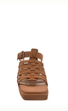 Rome Basket Weave Sandals Brown