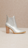 Esmee Chucky Heel Boot Silver