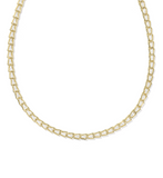 Kendra Scott Bella Gold Tennis Necklace White Crystal
