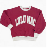 Lulu Mac Plum/White Sweatshirt