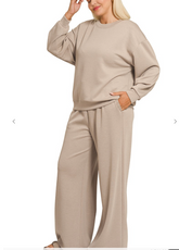 Plus Skylar Scuba Round Neck Set (various colors)