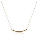 E Newton 16" Necklace Gold Bliss Bar Smooth