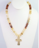Caroline Hill Berkeley Cross Necklace
