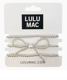 Lulu Mac Bow Bracelet Set Silver